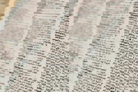 Page of a dictionary